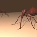 Battle Ants in 3D, a CG Blender Rendered Insect