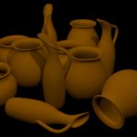 Clay Pots in 3D, a CG Blender Rendered Vases