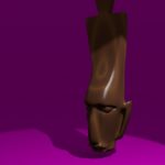 Wood Carvings in 3D, a CG Blender Rendered Head