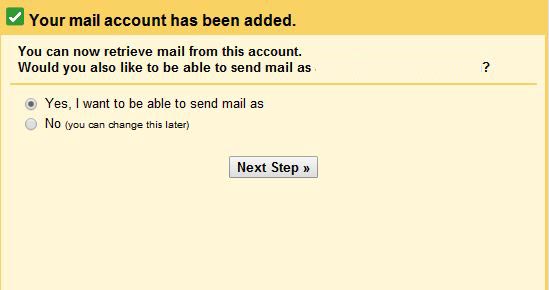 GMail Email Settings