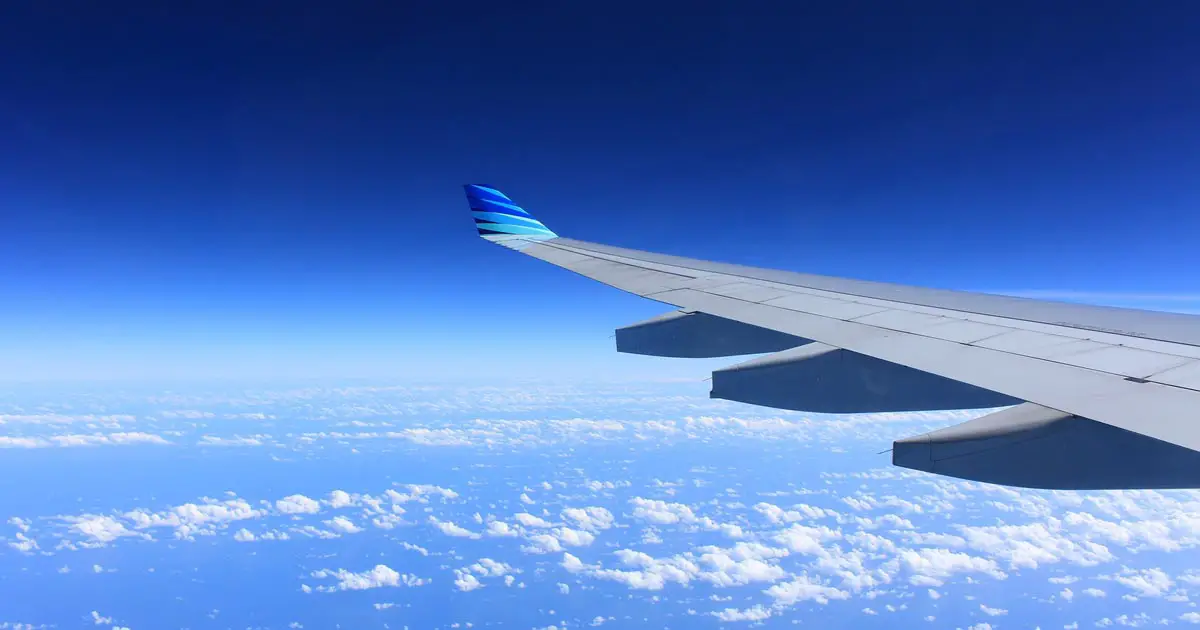 Airplane Wing Flying