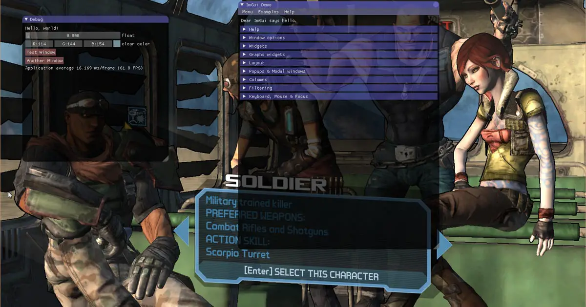Borderlands Dear imgui 1.49