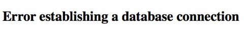 Database Error
