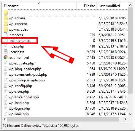 maintenance wordpress